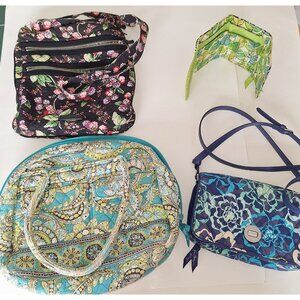 Vera Bradley Bags Lot Of  3  Bags And One Wallet